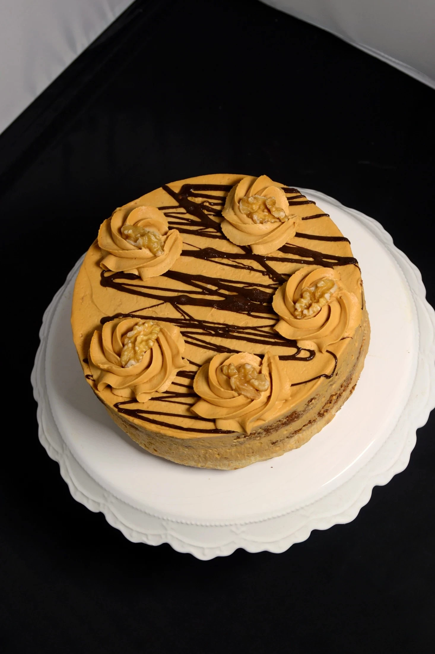 Torta recién hecha.